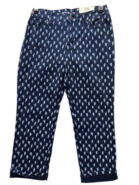 Style & Co. Womens Size 6 Curvy Capri Pants Slimming Pocket Mid Rise Stretch